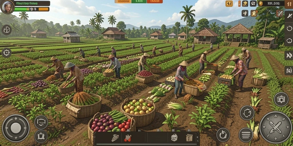 Tampilan level yang menawan dan penuh warna.