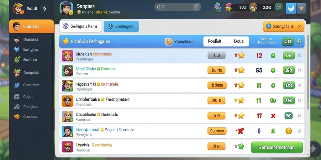 Tampilan menarik dengan tema slot yang beragam.