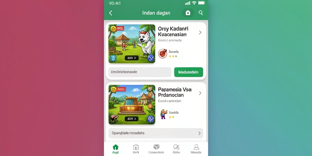 Tampilan karakter yang menarik dan unik.
