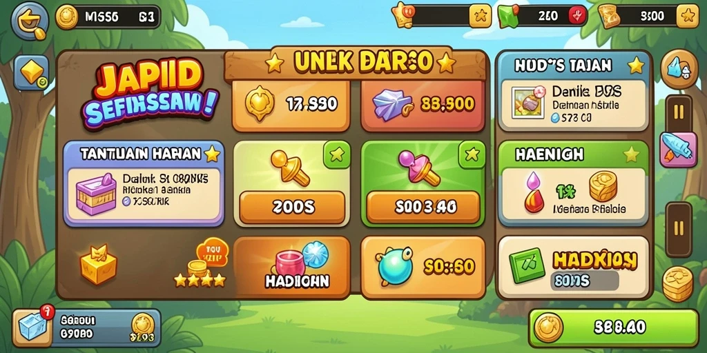 Tampilan awal LUCKYRP yang menarik dan ramah pengguna.