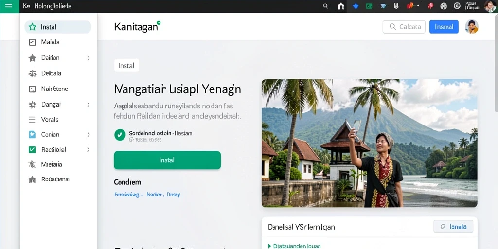 Tampilan antarmuka yang intuitif dan user-friendly.