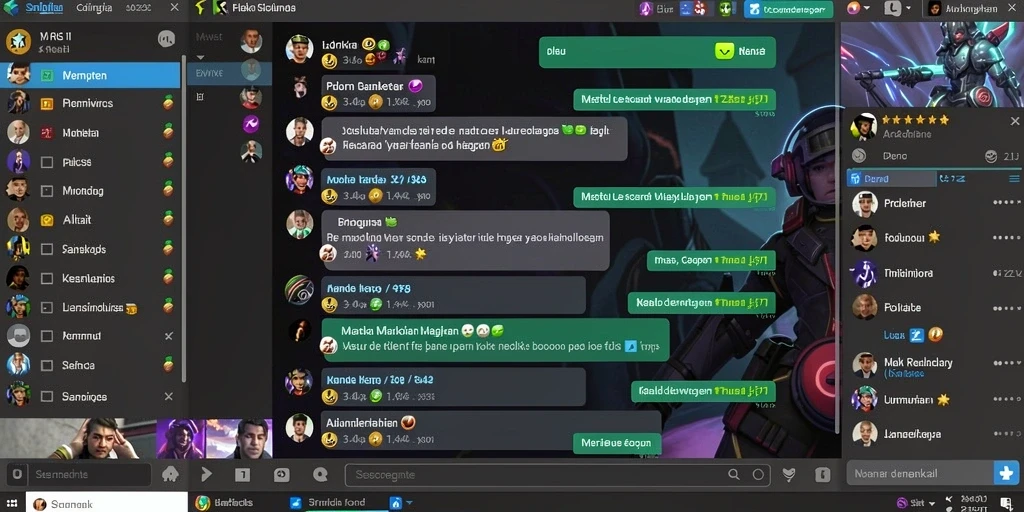 Screenshot menampilkan antarmuka utama QQ222 yang menarik.
